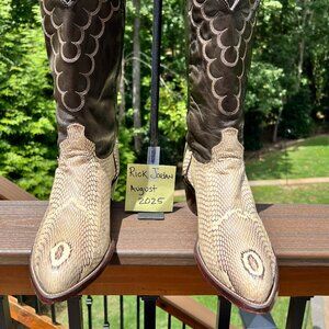 [SOLD] Rare & Famous Monocled King Cobra Cowboy Boots in men's size 11D